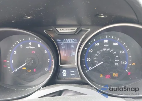 2013 Hyundai Veloster Turbo W/Blue из США, поврежденный, VIN KMHTC6AE1DU103388